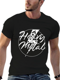Heavy Metal Graphic Tee - Black Cotton T-Shirt