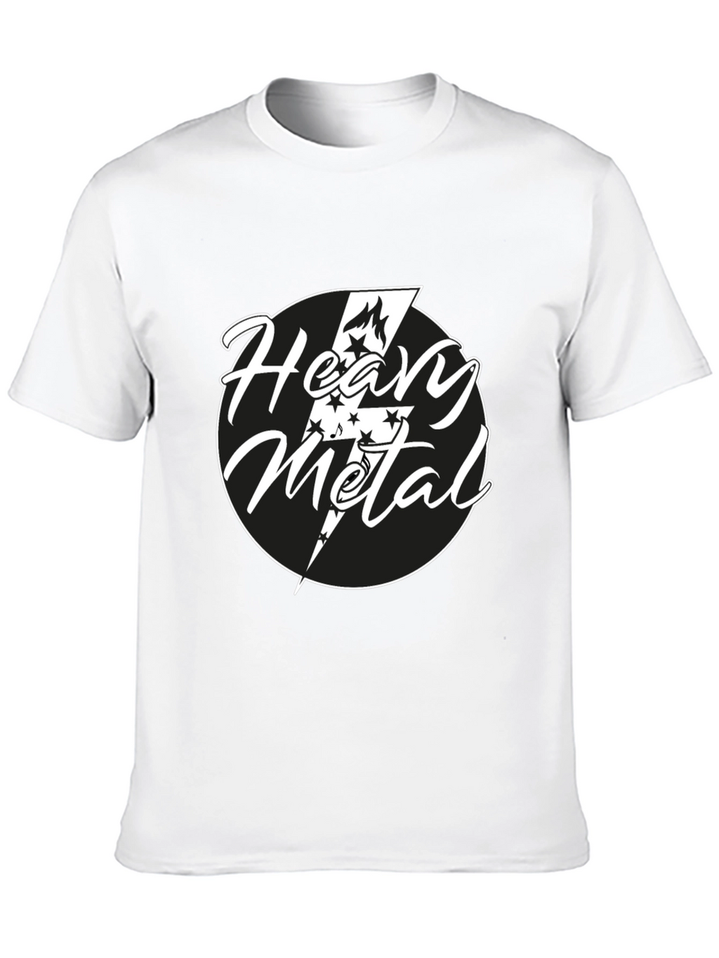 Heavy Metal Graphic Tee - Black Cotton T-Shirt