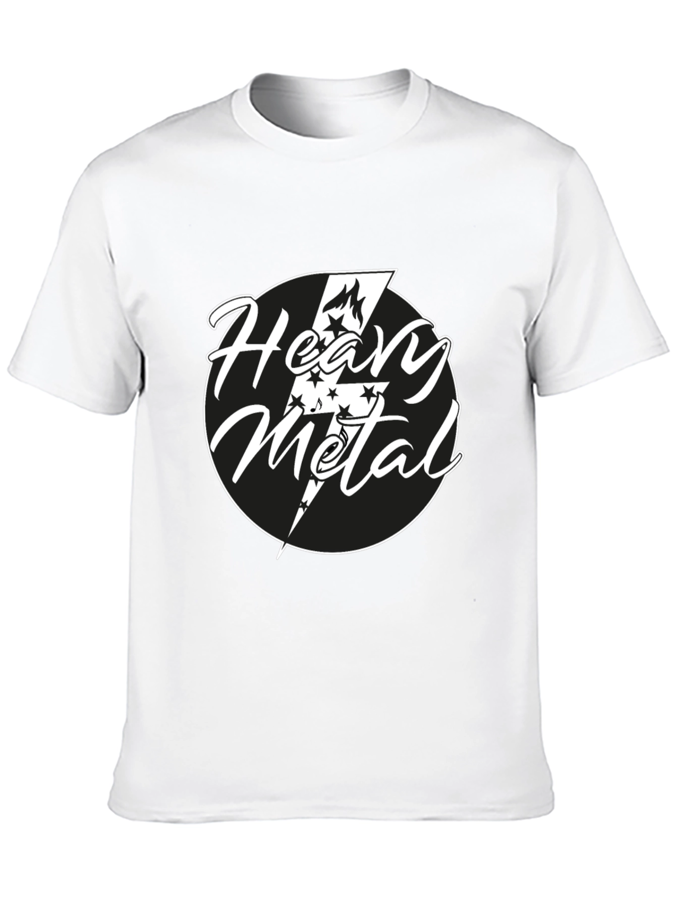 Heavy Metal Graphic Tee - Black Cotton T-Shirt