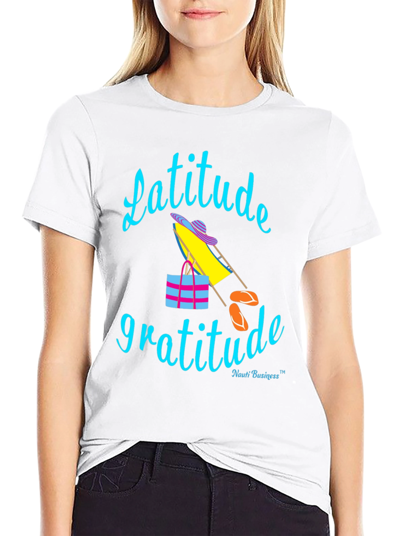 Latitude Gratitude T-Shirt - Beach Vibes