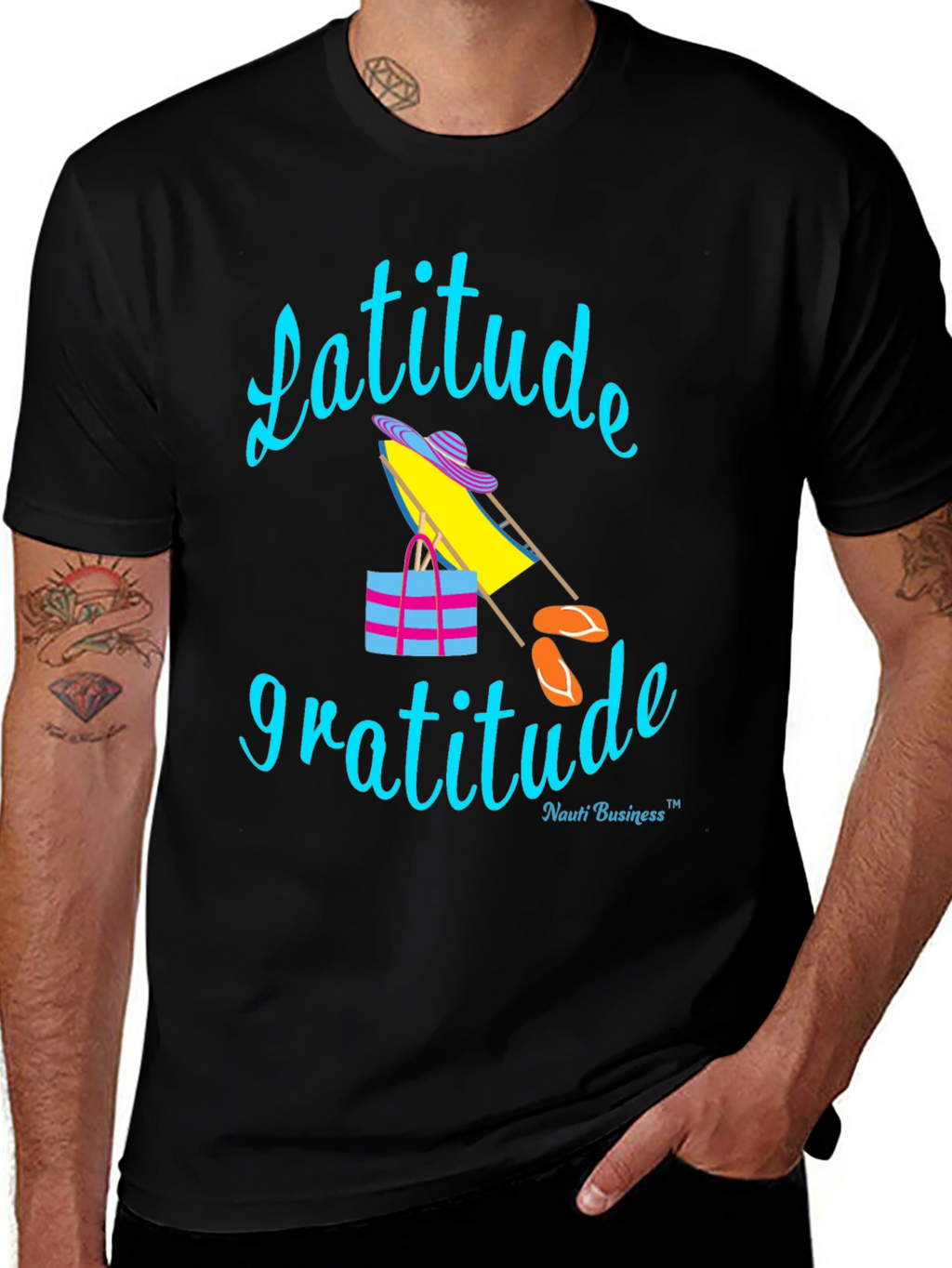 Latitude Gratitude T-Shirt - Beach Vibes