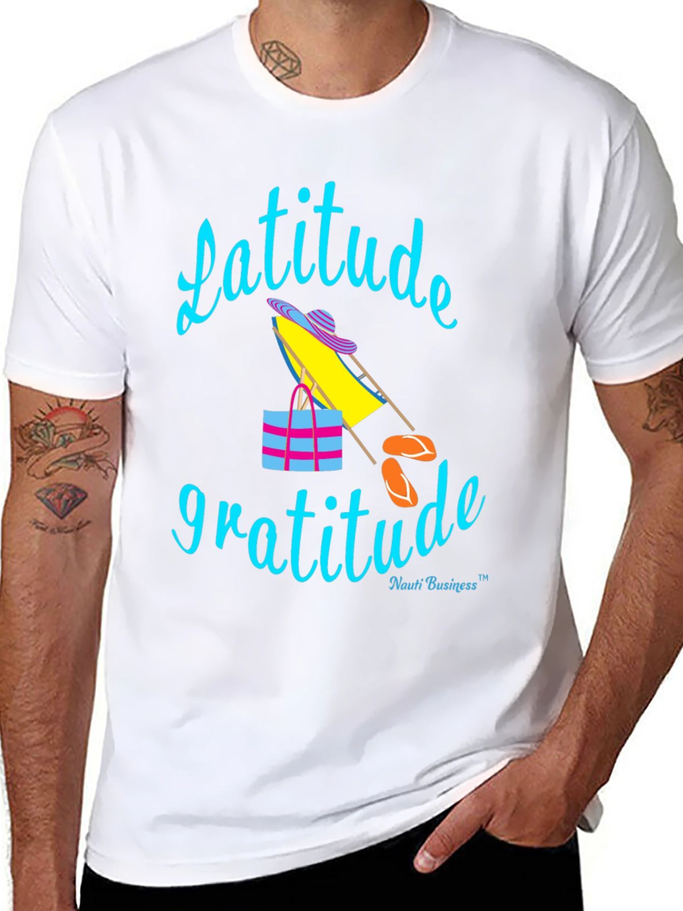 Latitude Gratitude T-Shirt - Beach Vibes