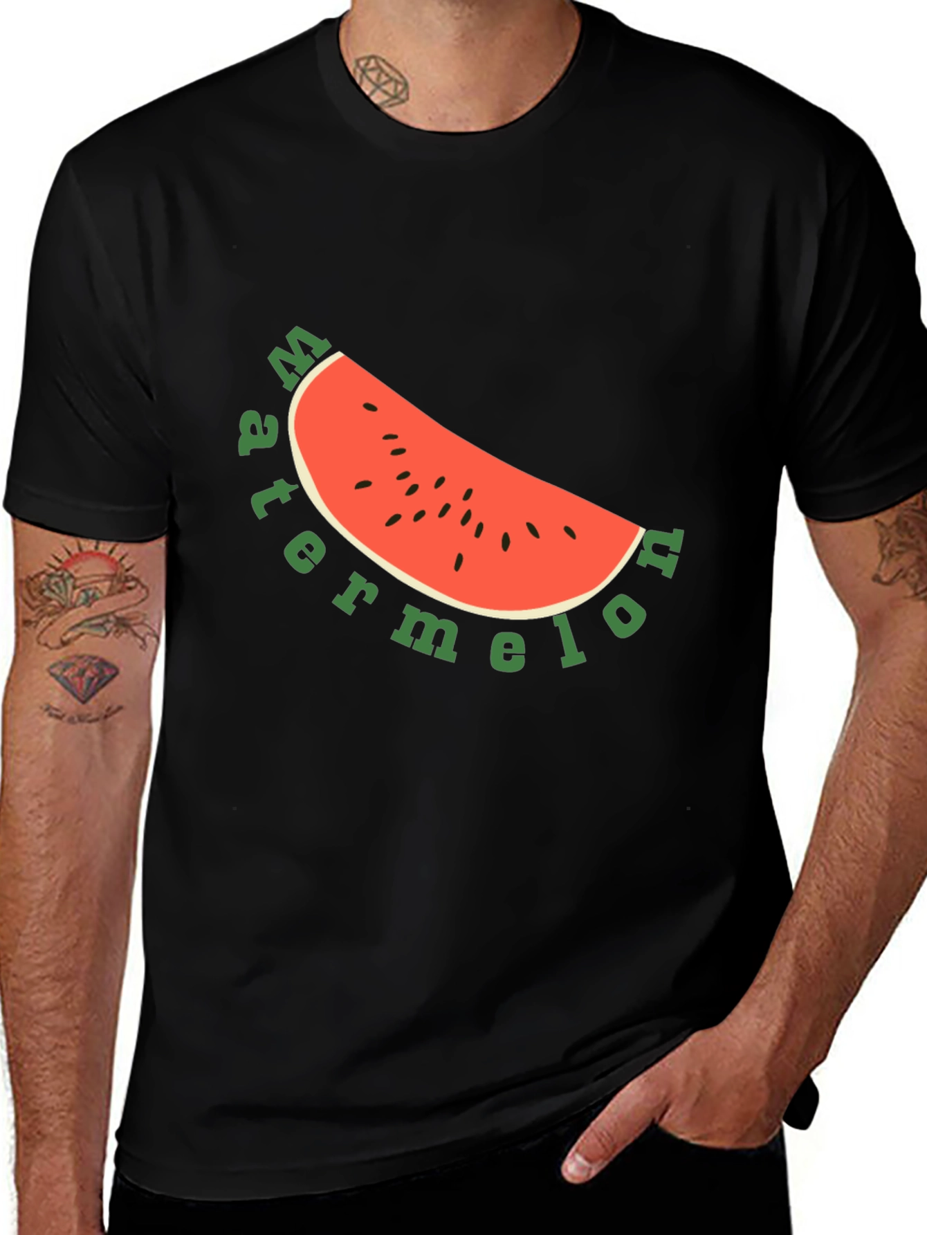 Watermelon Slice Graphic Tee - Summer Fun