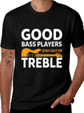 Good Bass Players T-Shirt - Musical Pun Tee