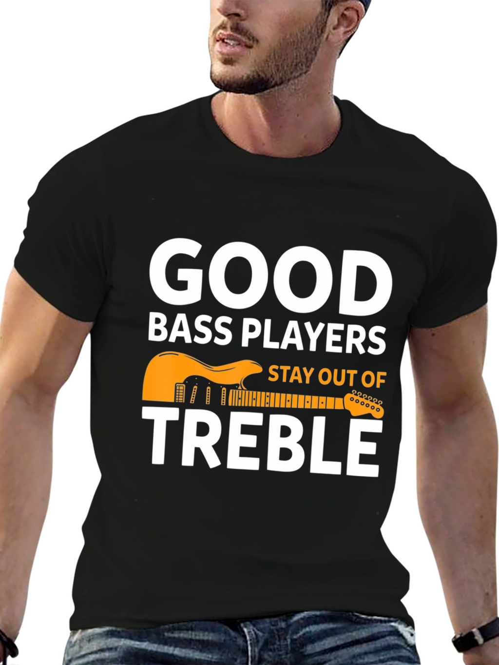 Good Bass Players T-Shirt - Musical Pun Tee