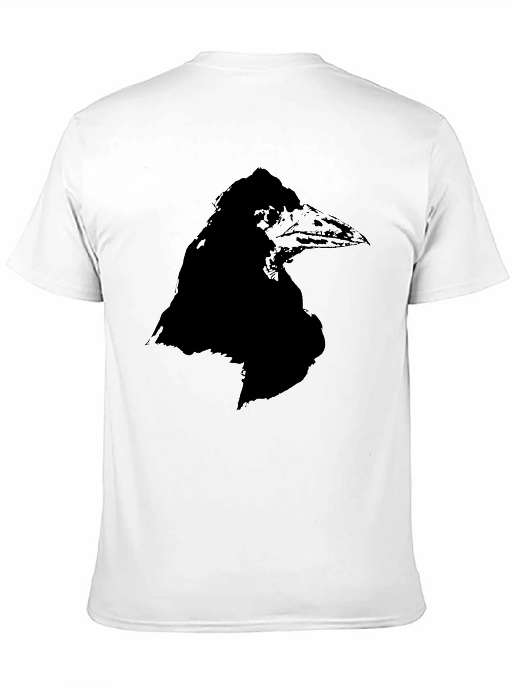 Raven Graphic Tee - Black Crew Neck T-Shirt