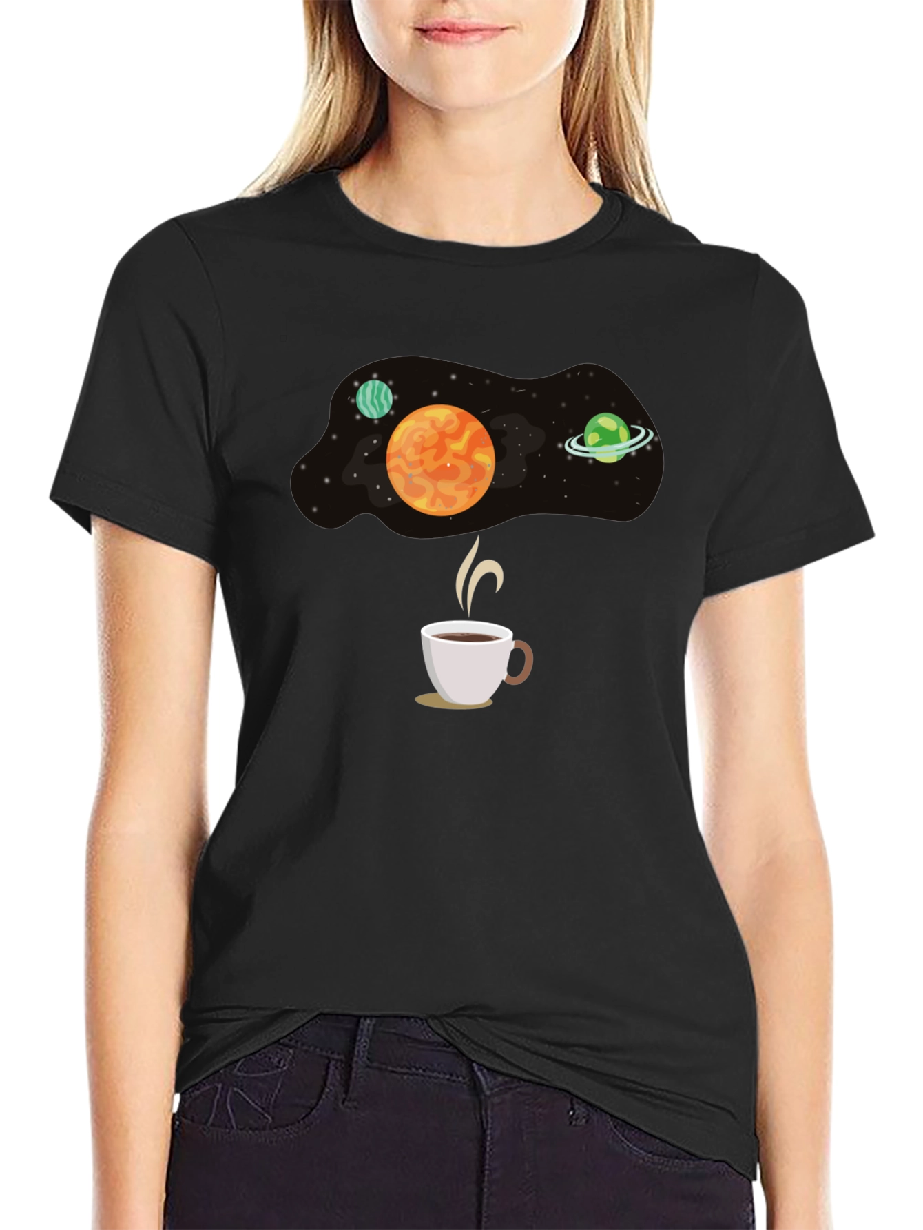 Space Coffee T-Shirt - Galaxy Brew Tee