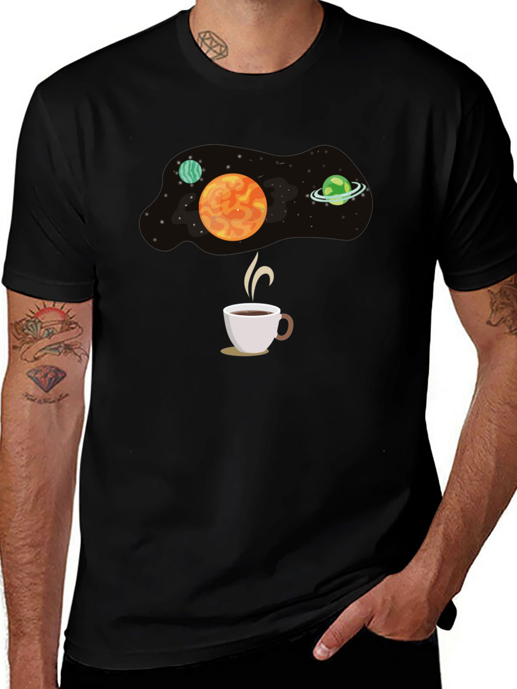 Space Coffee T-Shirt - Galaxy Brew Tee