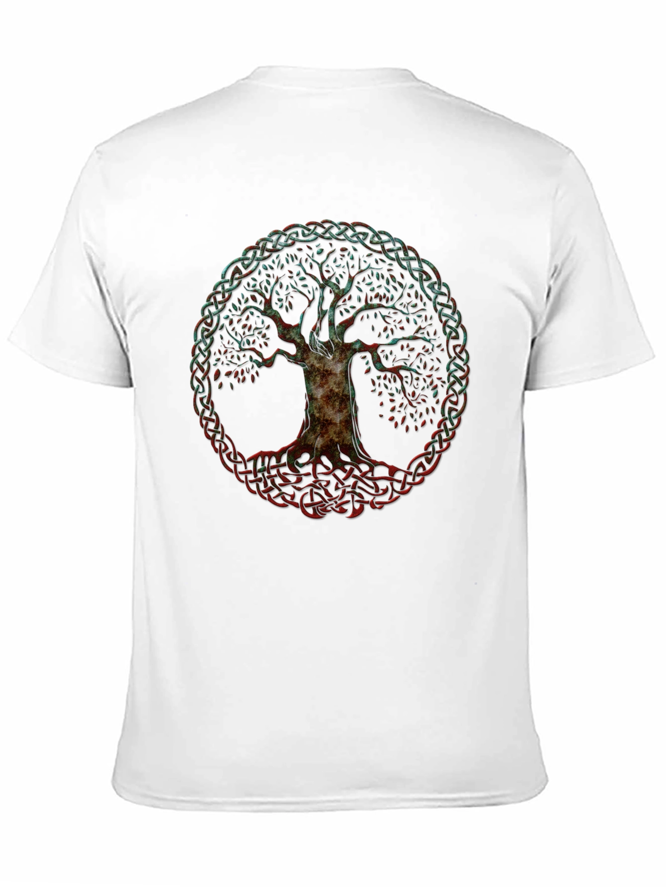 Celtic Tree of Life Graphic T-Shirt - Black