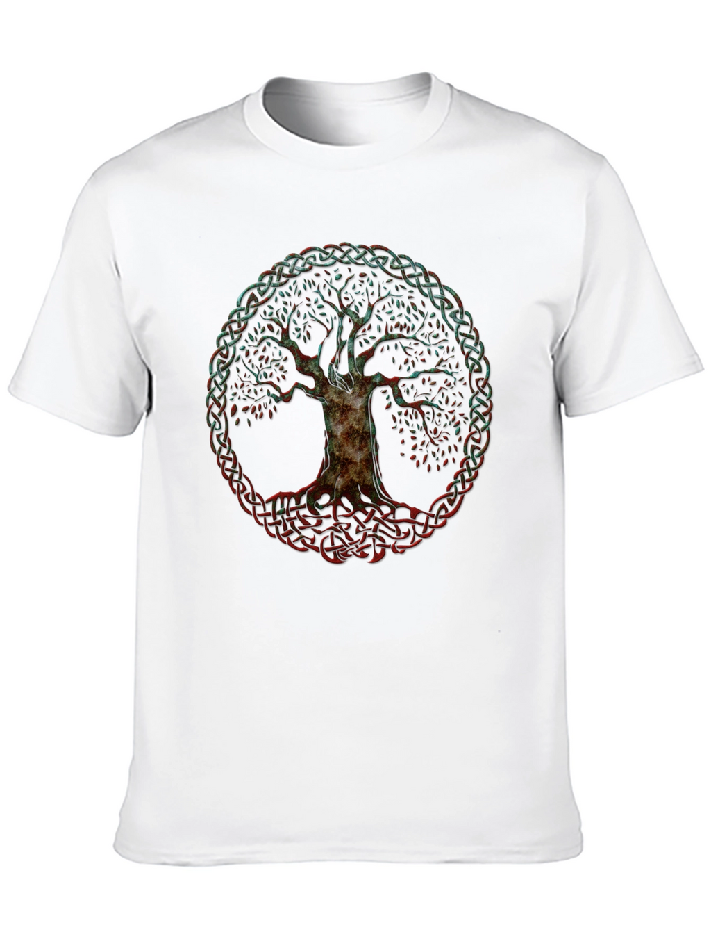 Celtic Tree of Life Graphic T-Shirt - Black