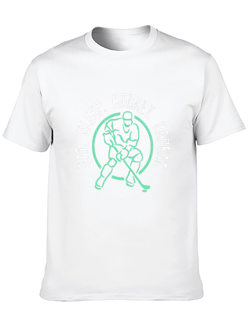 Eat Sleep Hockey Repeat Graphic Tee