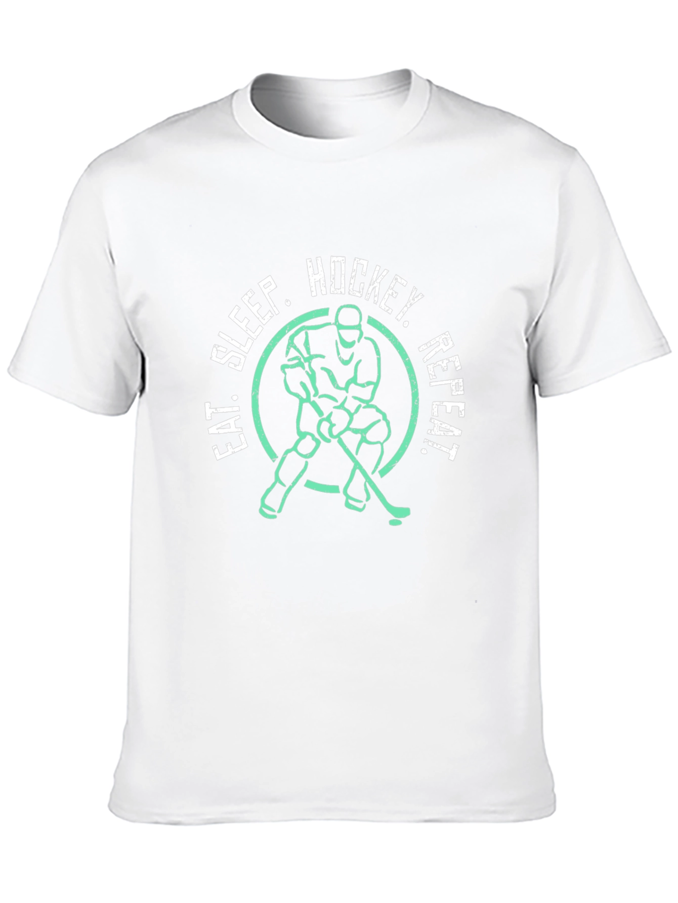 Eat Sleep Hockey Repeat Graphic Tee