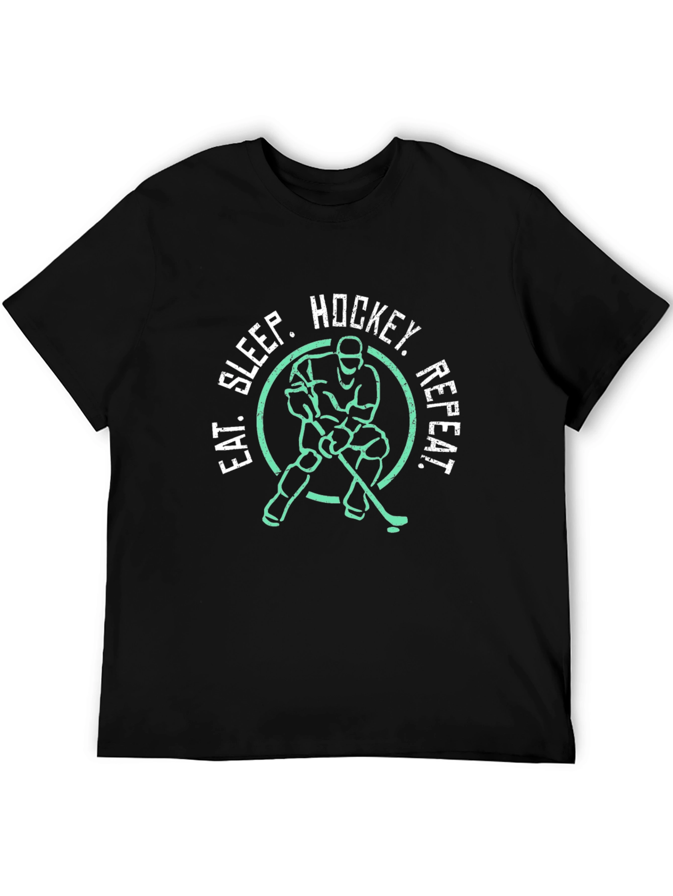 Eat Sleep Hockey Repeat Graphic Tee