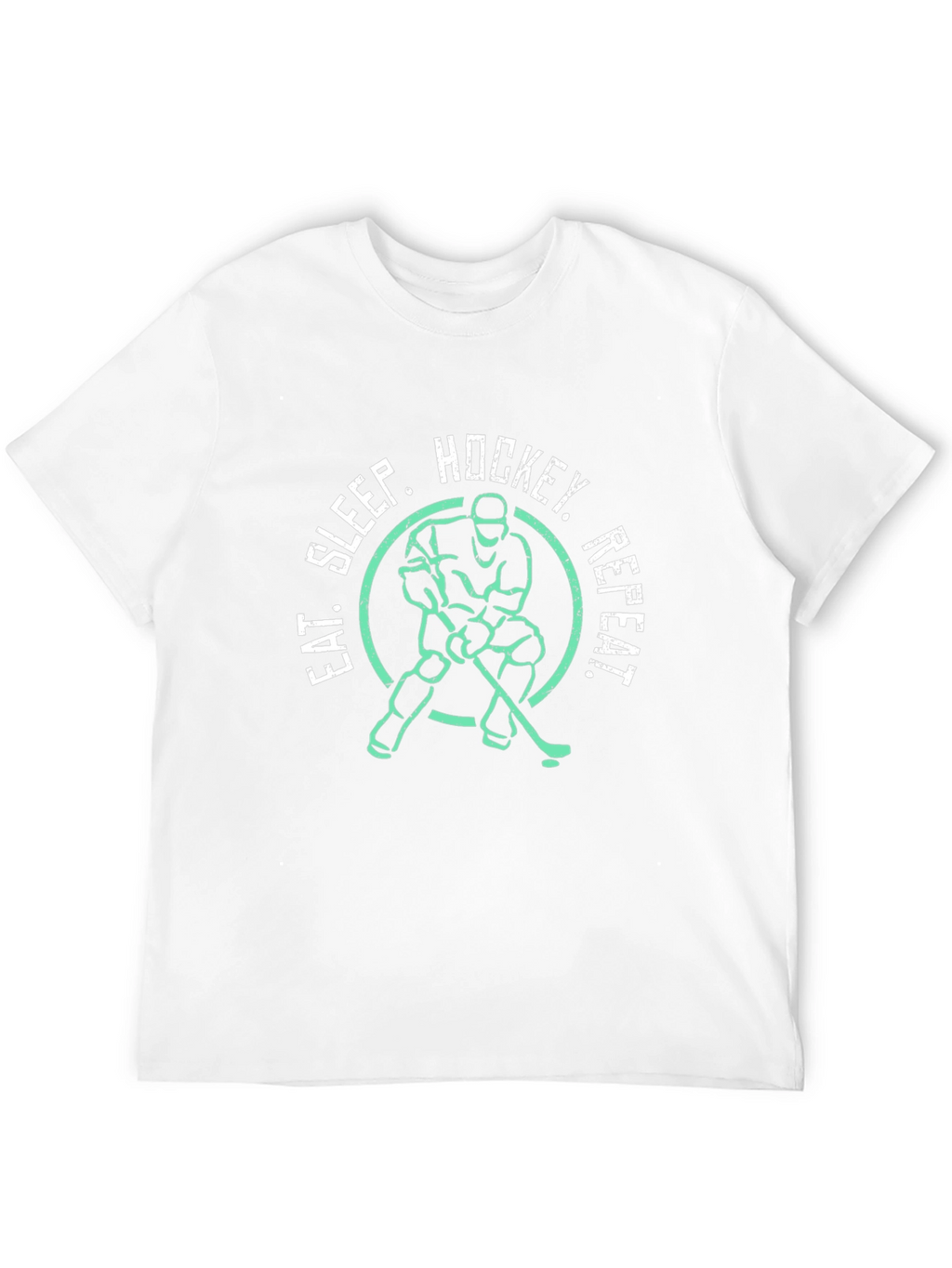 Eat Sleep Hockey Repeat Graphic Tee