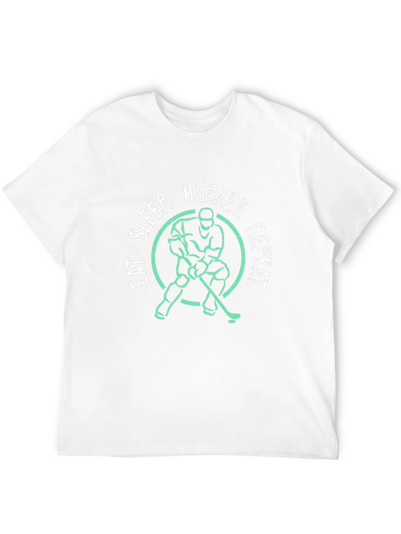 Eat Sleep Hockey Repeat Graphic Tee