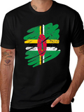 Dominica Flag T-Shirt - Distressed Grunge