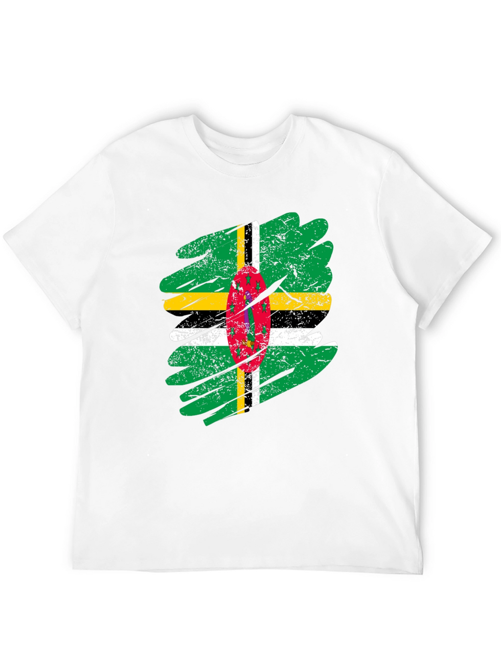 Dominica Flag T-Shirt - Distressed Grunge