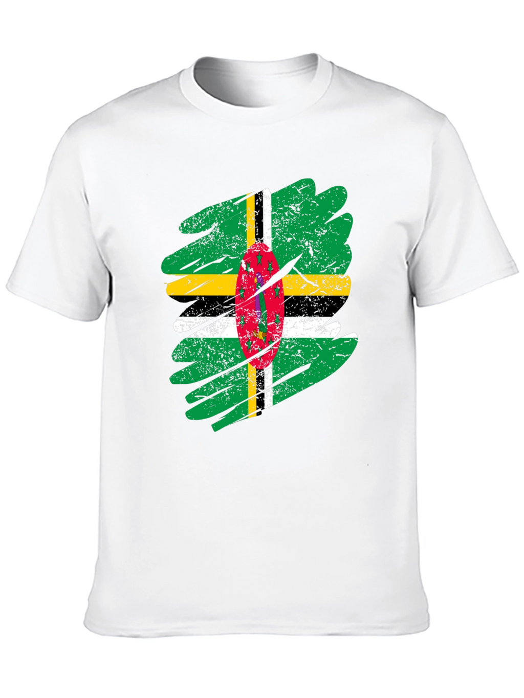 Dominica Flag T-Shirt - Distressed Grunge