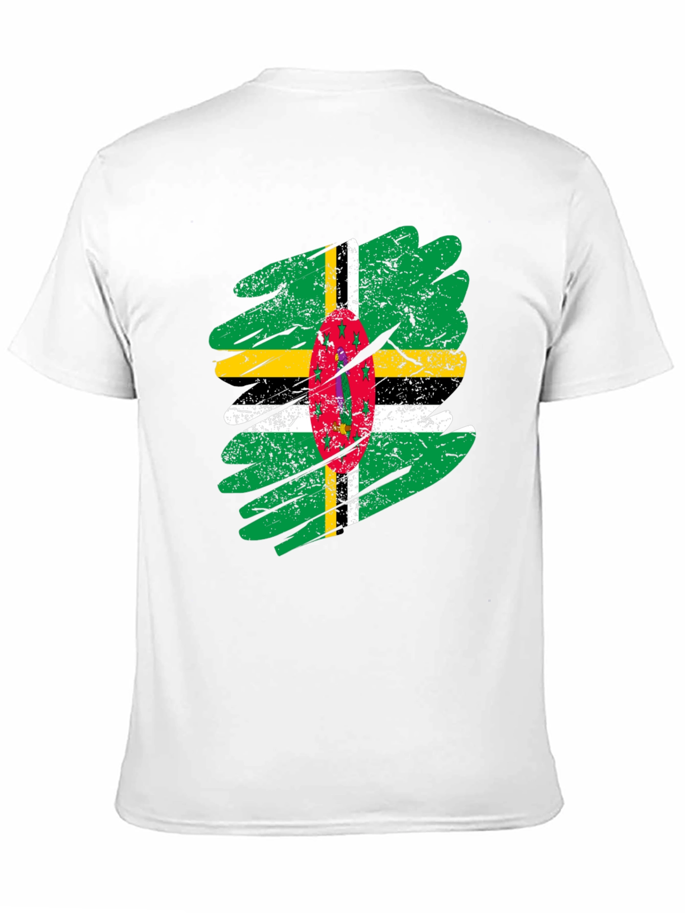 Dominica Flag T-Shirt - Distressed Grunge