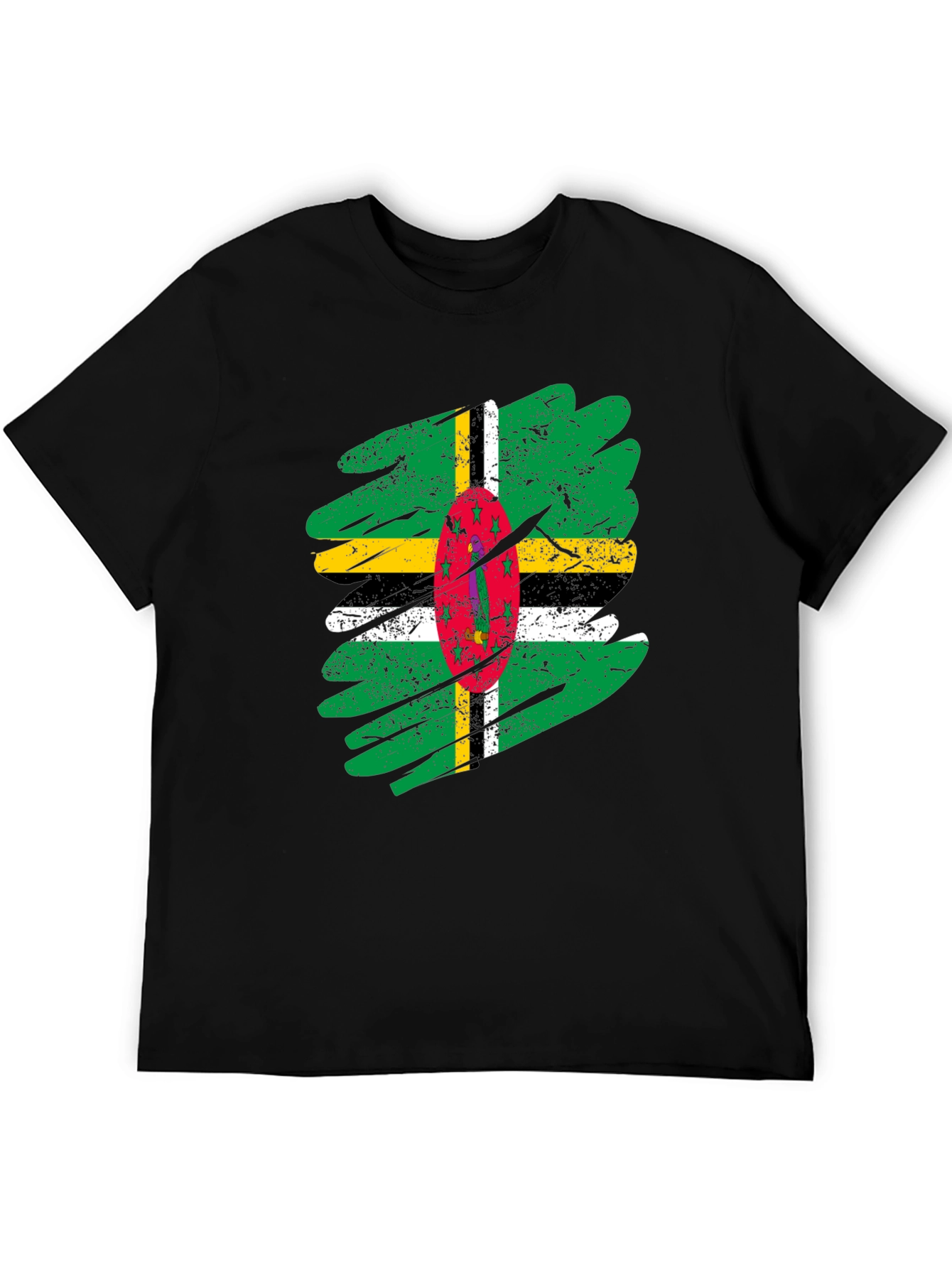 Dominica Flag T-Shirt - Distressed Grunge