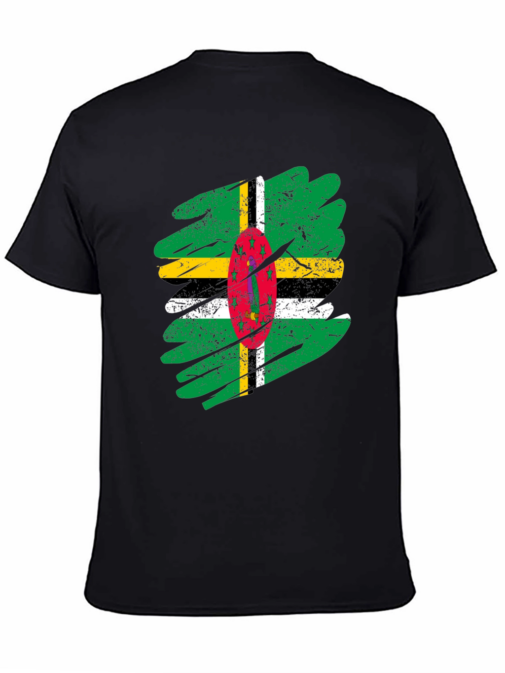 Dominica Flag T-Shirt - Distressed Grunge