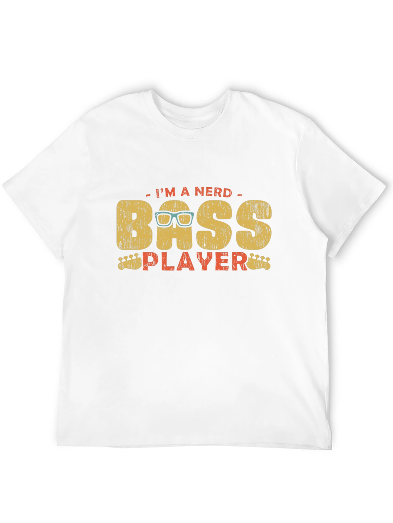 Nerd Bass Player Graphic T-Shirt - Unisex