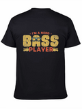 Nerd Bass Player Graphic T-Shirt - Unisex