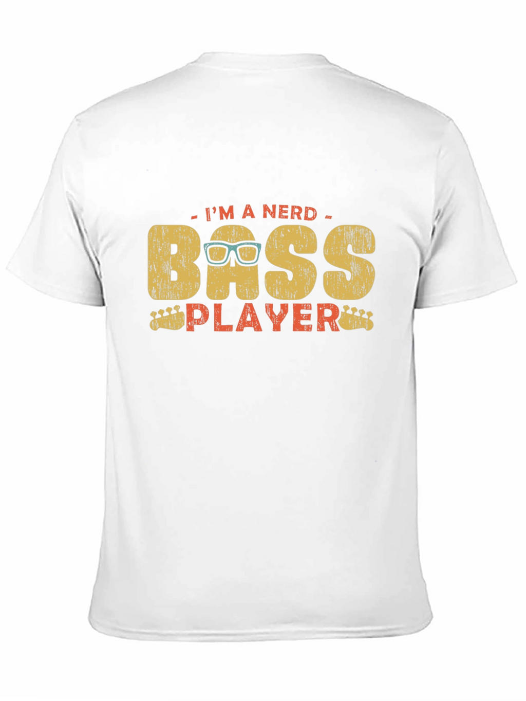 Nerd Bass Player Graphic T-Shirt - Unisex