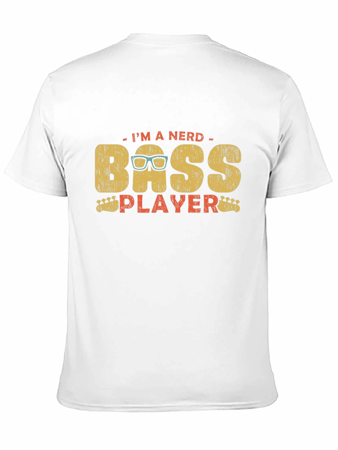 Nerd Bass Player Graphic T-Shirt - Unisex