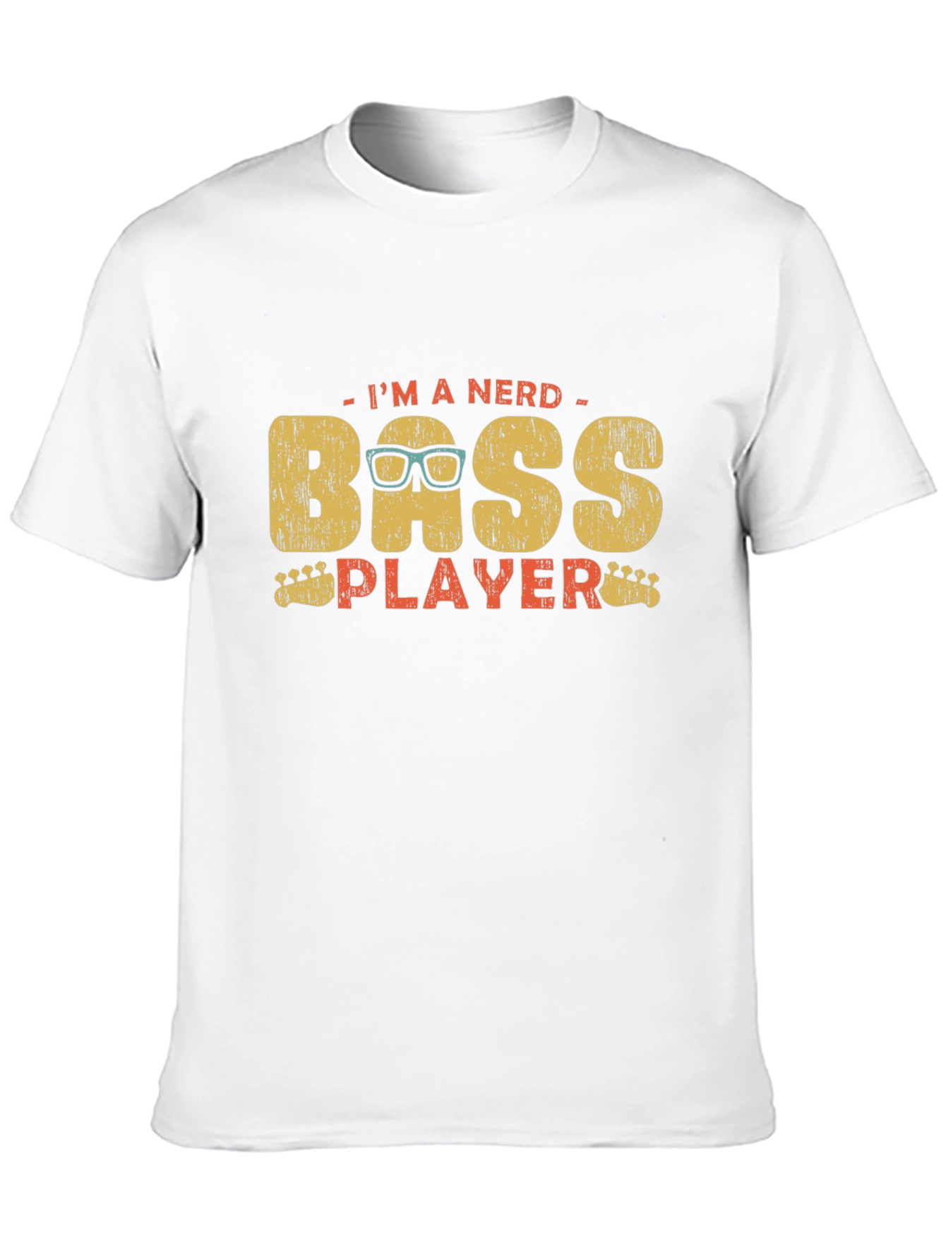 Nerd Bass Player Graphic T-Shirt - Unisex