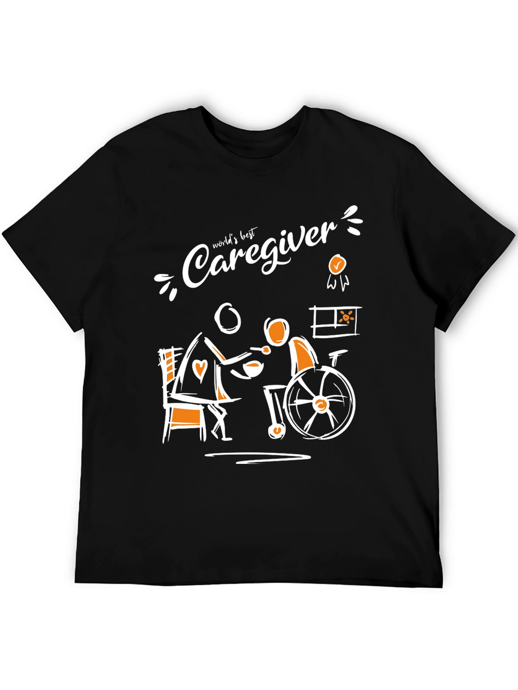 Worlds Best Caregiver T-Shirt Support Tee