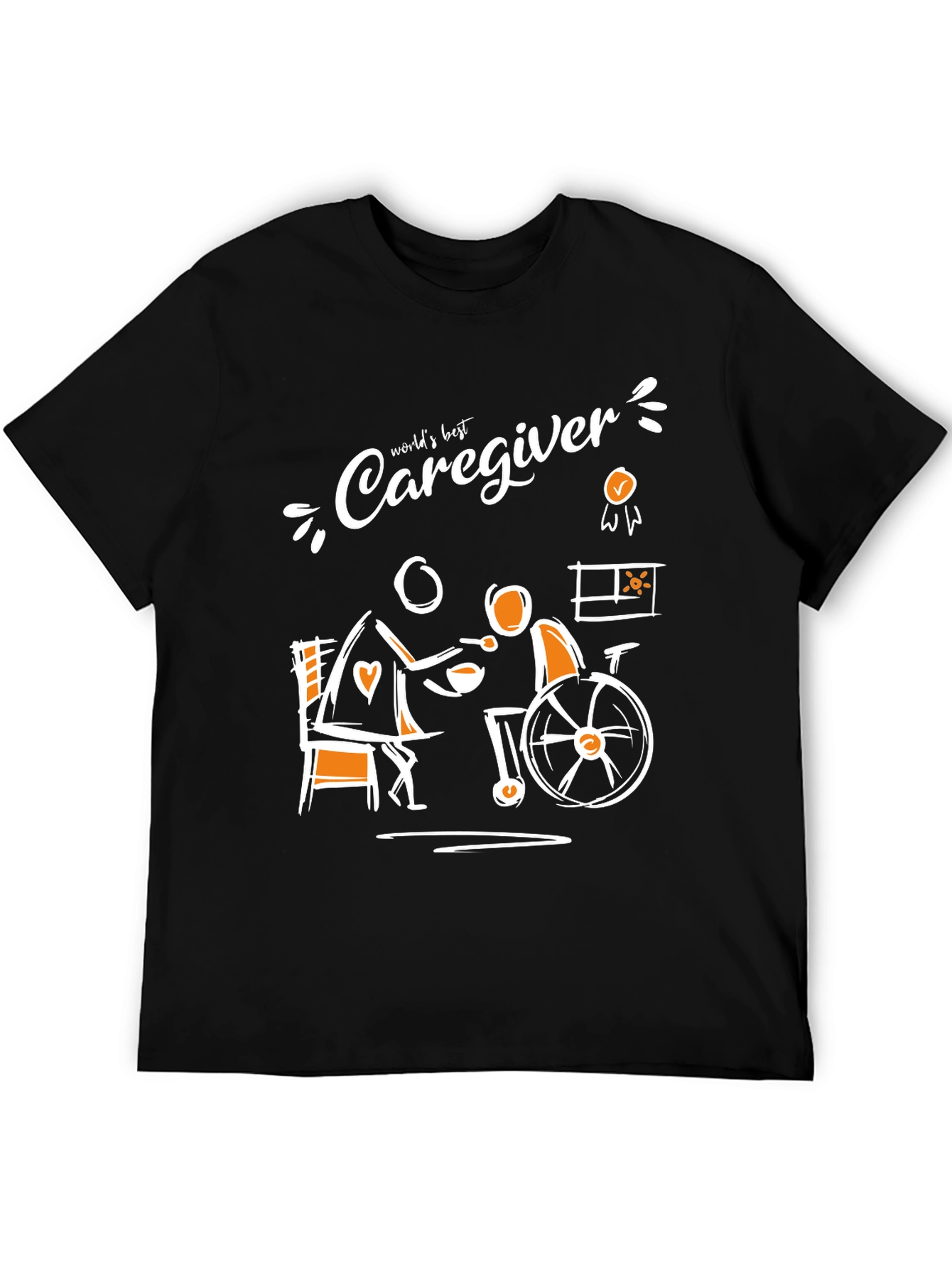Worlds Best Caregiver T-Shirt Support Tee