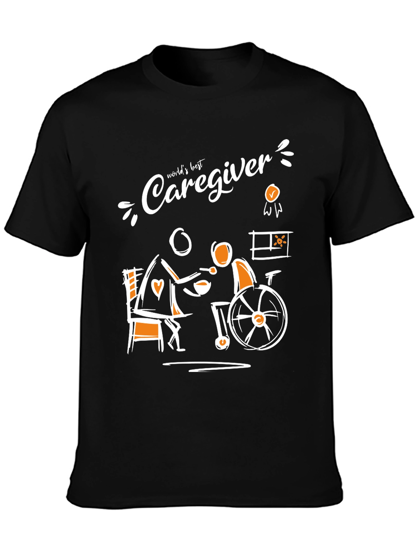 Worlds Best Caregiver T-Shirt Support Tee