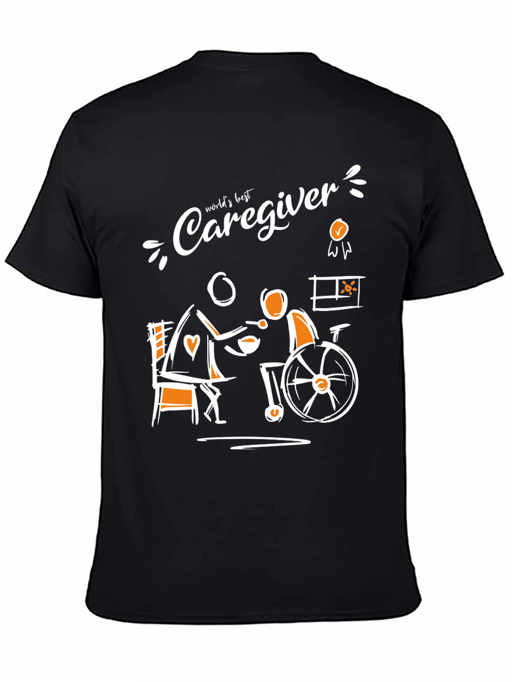 Worlds Best Caregiver T-Shirt Support Tee