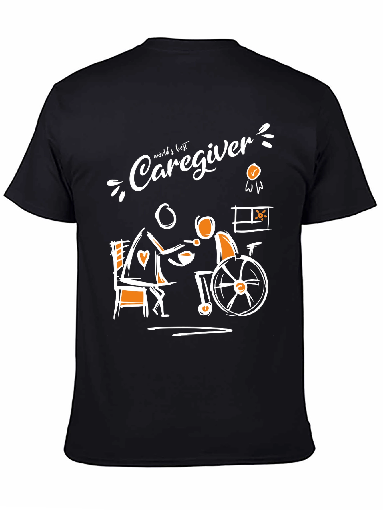 Worlds Best Caregiver T-Shirt Support Tee