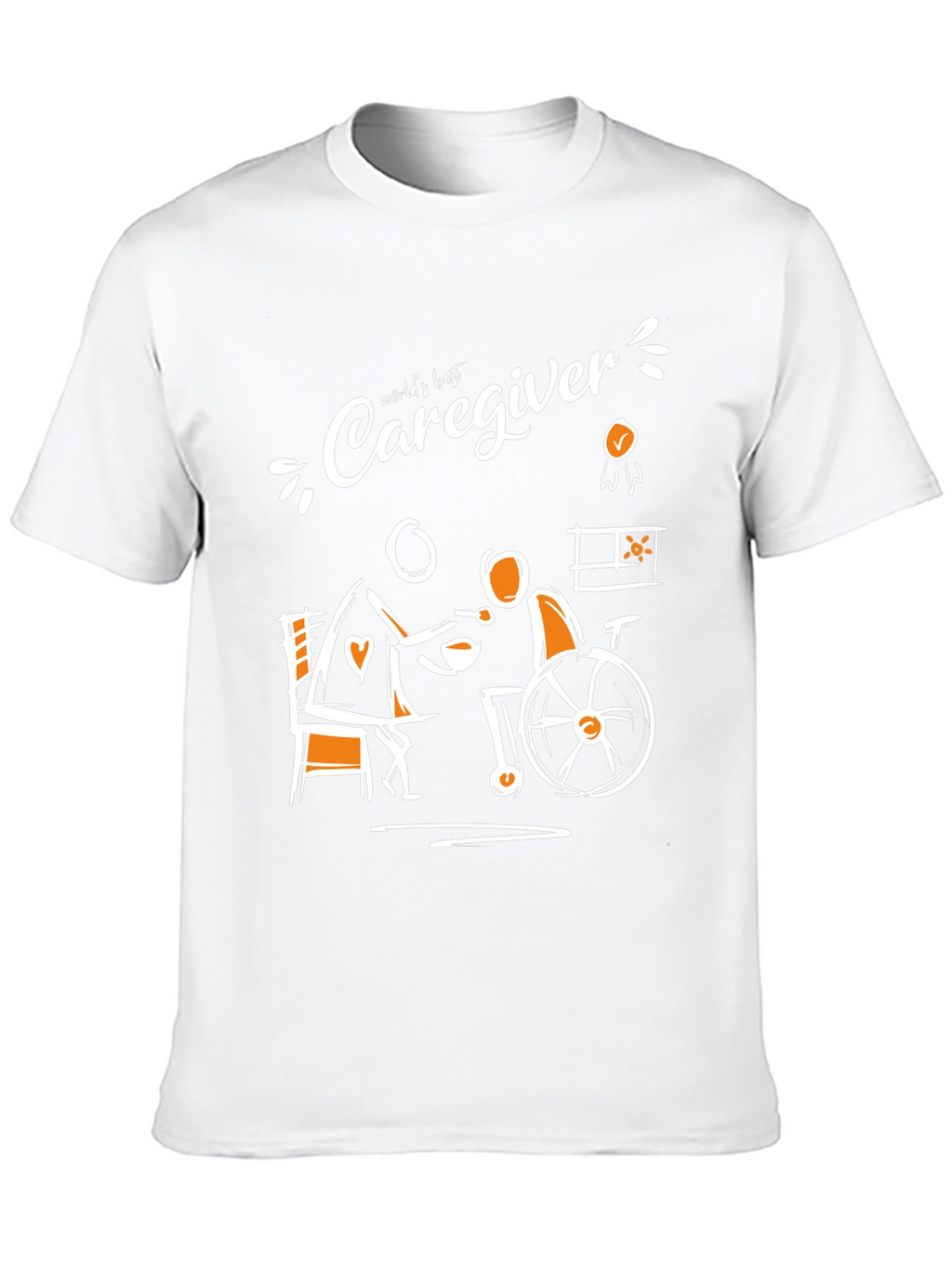 Worlds Best Caregiver T-Shirt Support Tee
