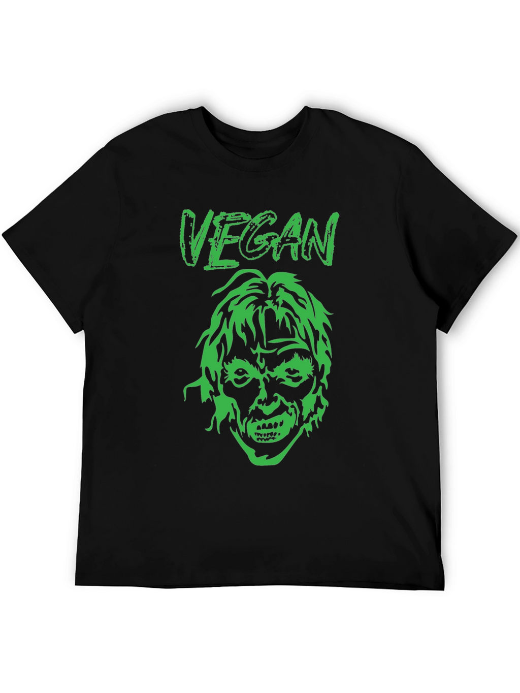 Vegan Zombie Graphic Tee - Black T-Shirt