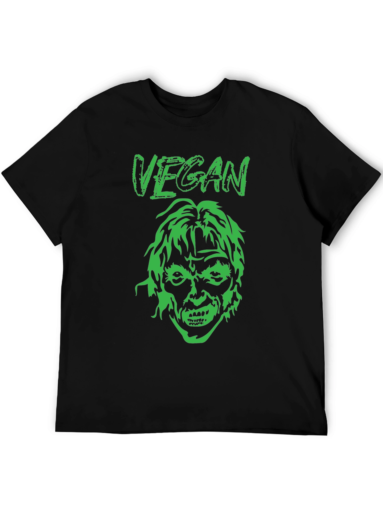 Vegan Zombie Graphic Tee - Black T-Shirt