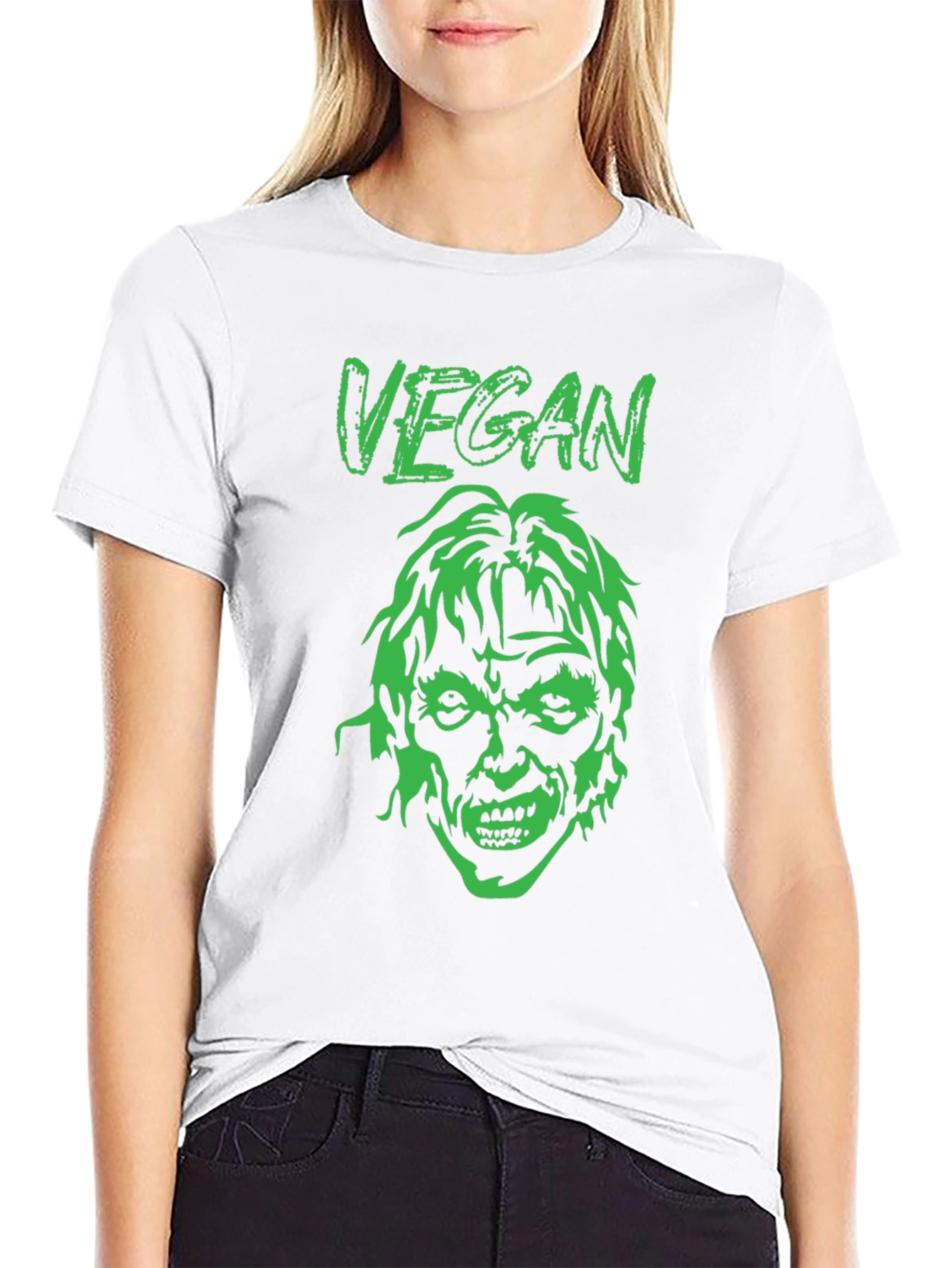 Vegan Zombie Graphic Tee - Black T-Shirt