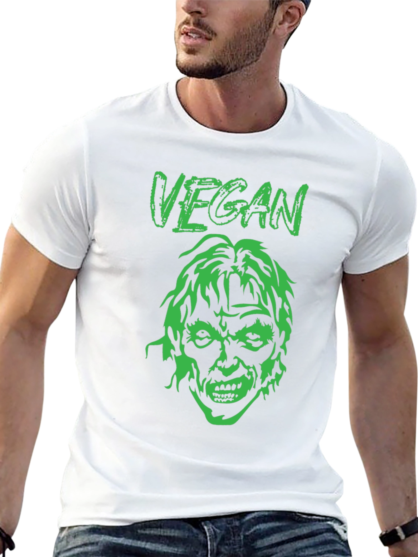 Vegan Zombie Graphic Tee - Black T-Shirt