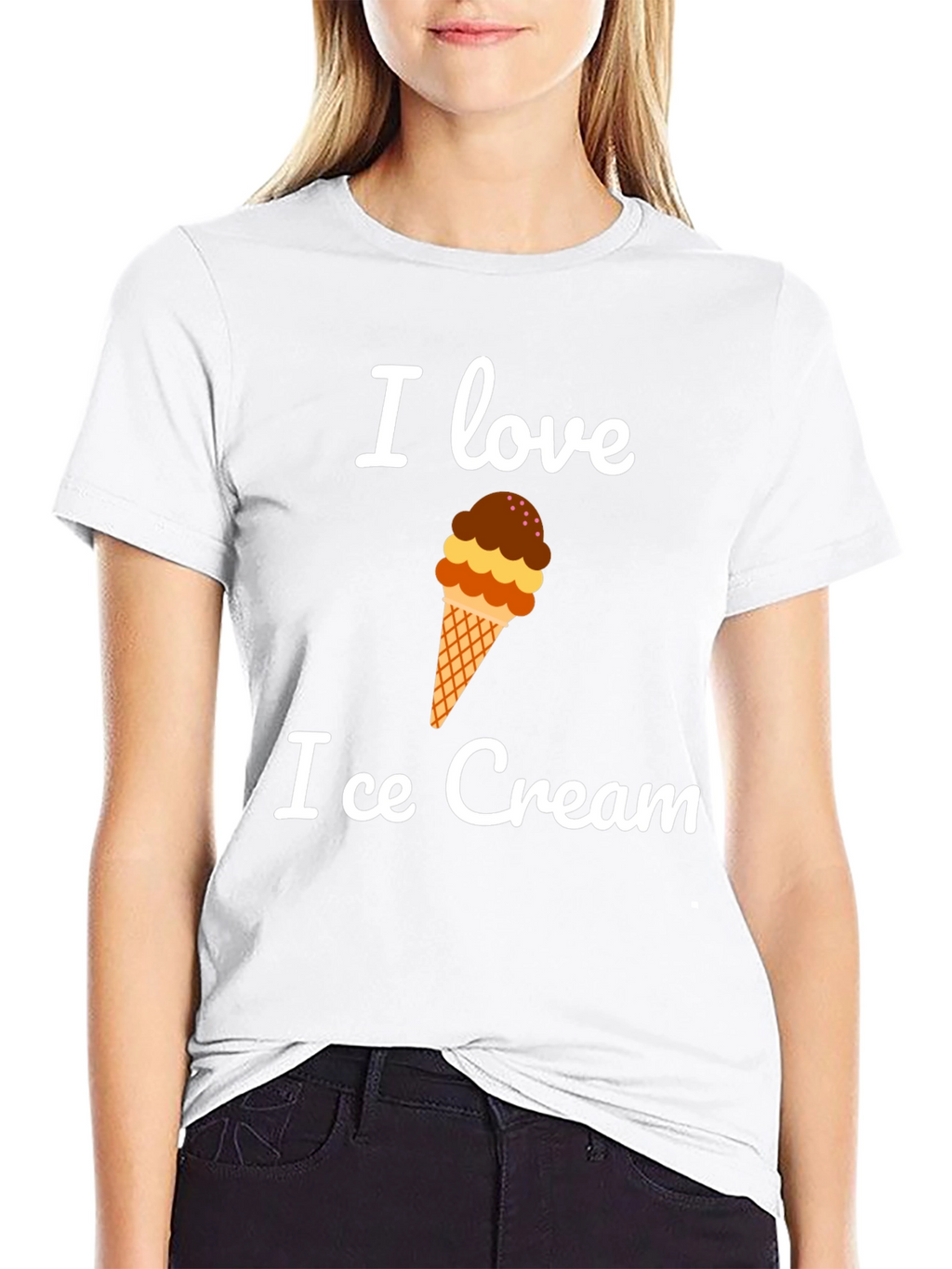 I Love Ice Cream Graphic T-Shirt