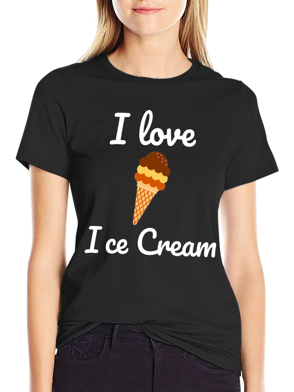 I Love Ice Cream Graphic T-Shirt