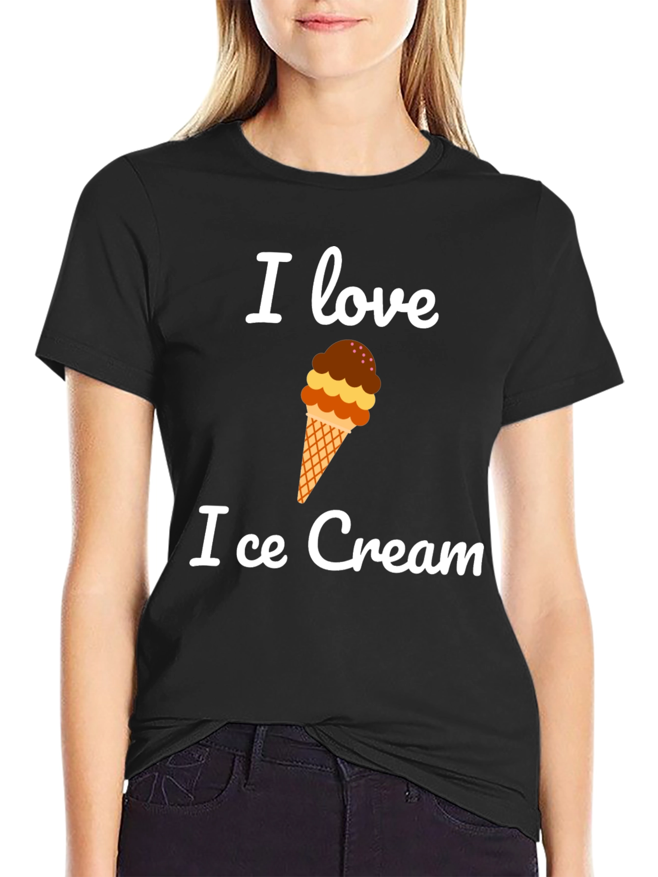 I Love Ice Cream Graphic T-Shirt