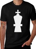 Chess King Graphic T-Shirt - Black