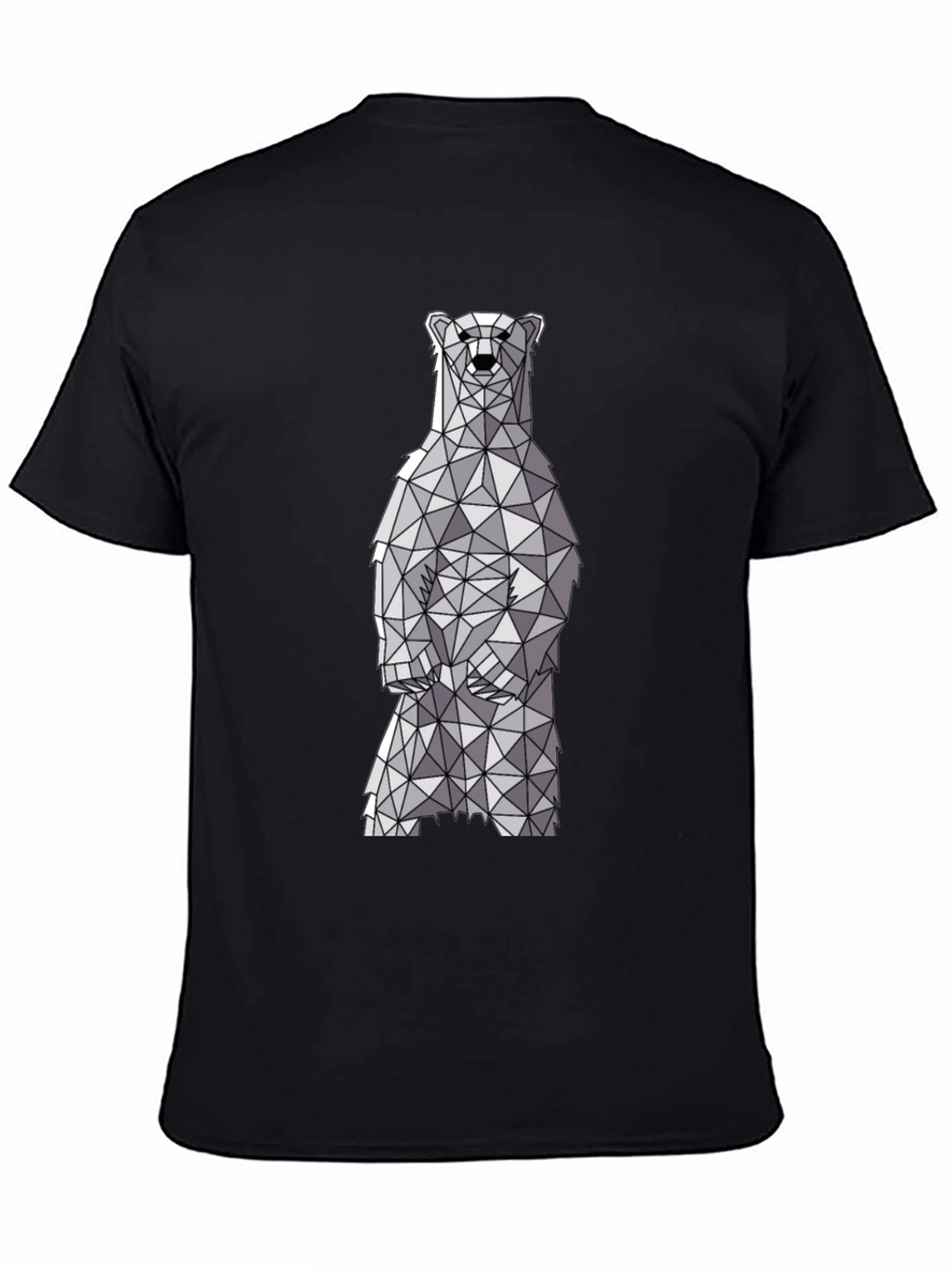 Geometric Polar Bear Graphic T-Shirt