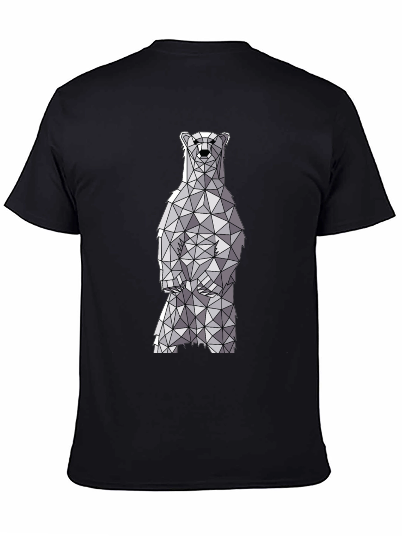 Geometric Polar Bear Graphic T-Shirt
