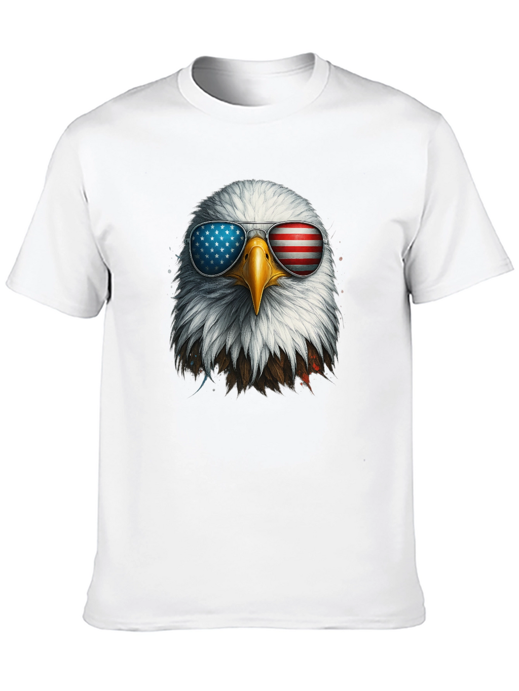 Patriotic Eagle Sunglasses Graphic T-Shirt