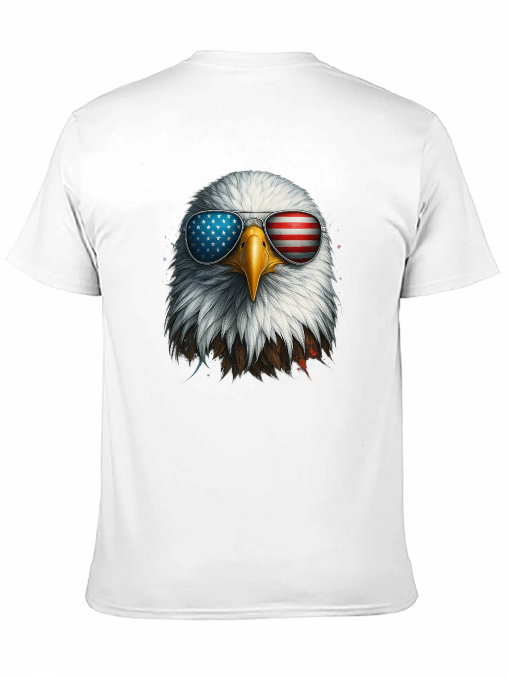 Patriotic Eagle Sunglasses Graphic T-Shirt
