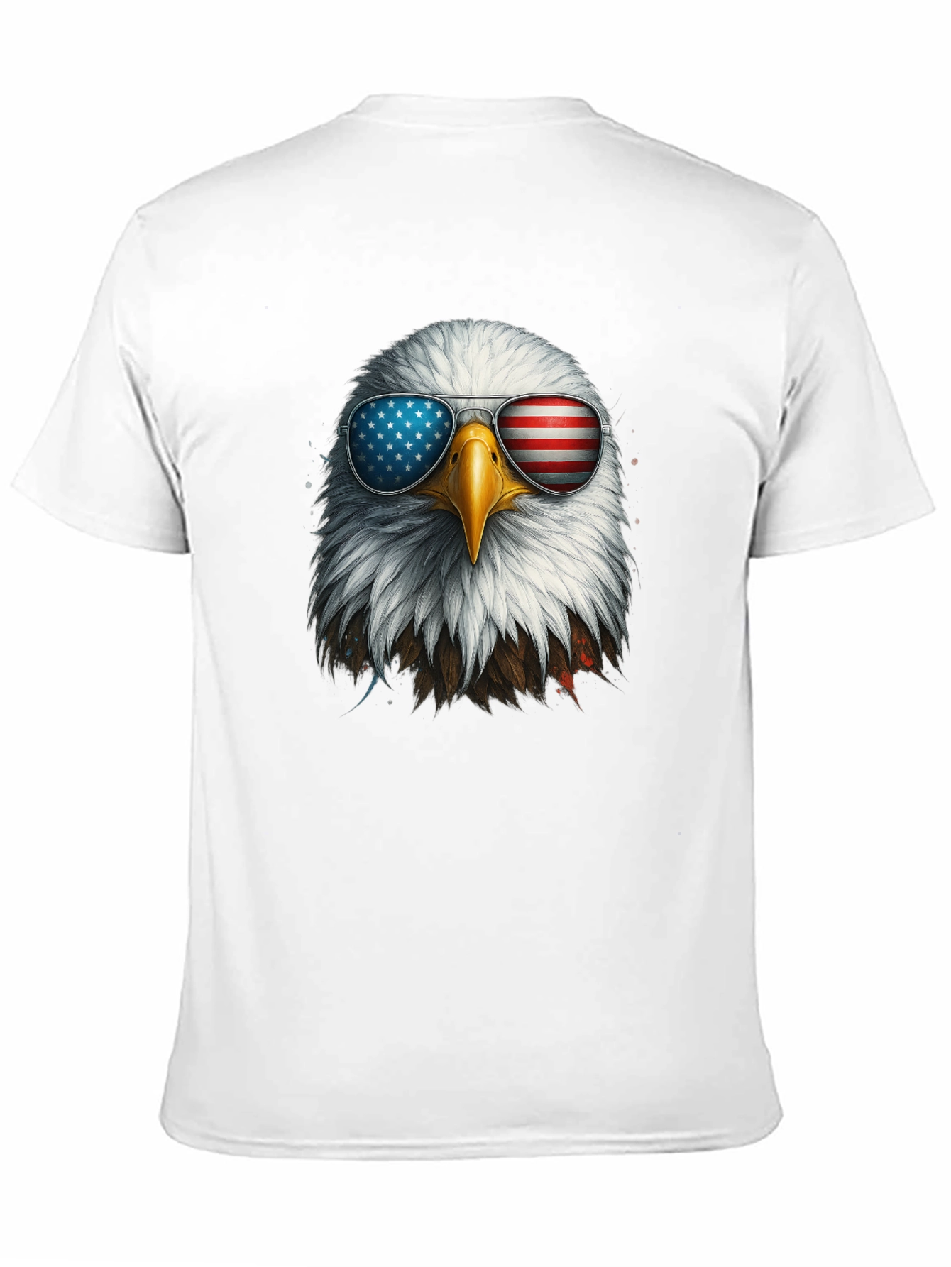 Patriotic Eagle Sunglasses Graphic T-Shirt