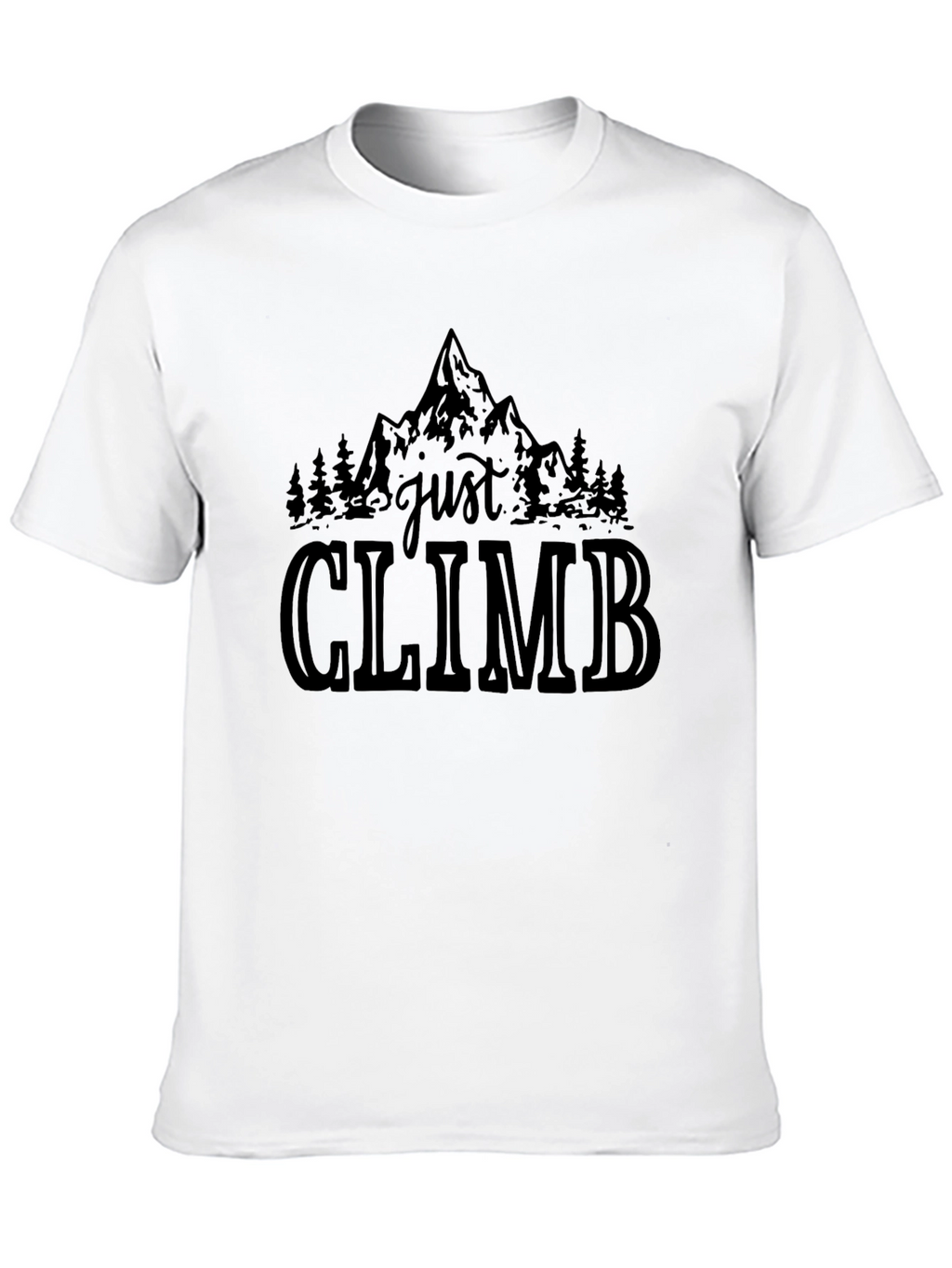 Just Climb Black Graphic T-Shirt